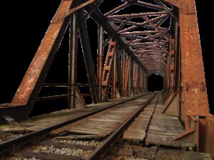 bridge, steel, construction