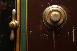 door bell, door knob, bell