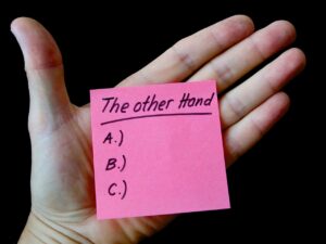 hand, note, list